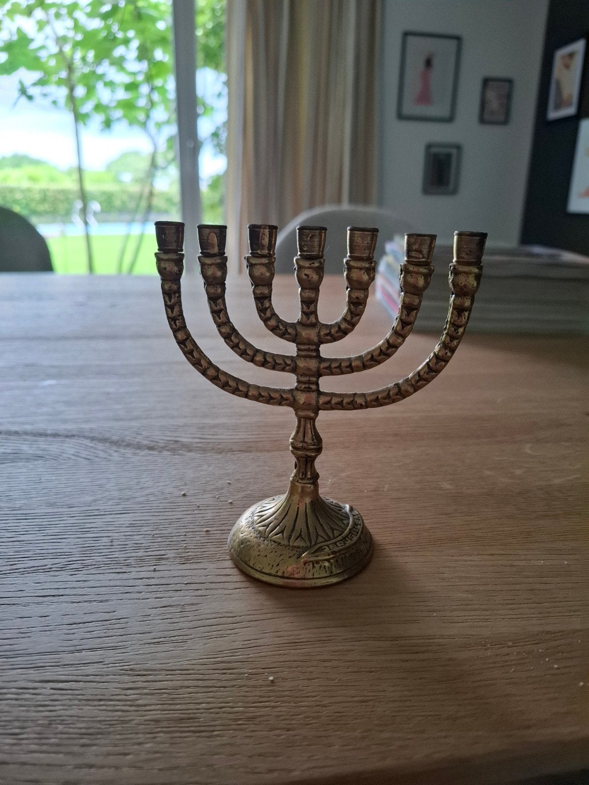 Vintage Menora Koper/Brons - Joodse Kandelaar, Ophalen of Verzenden