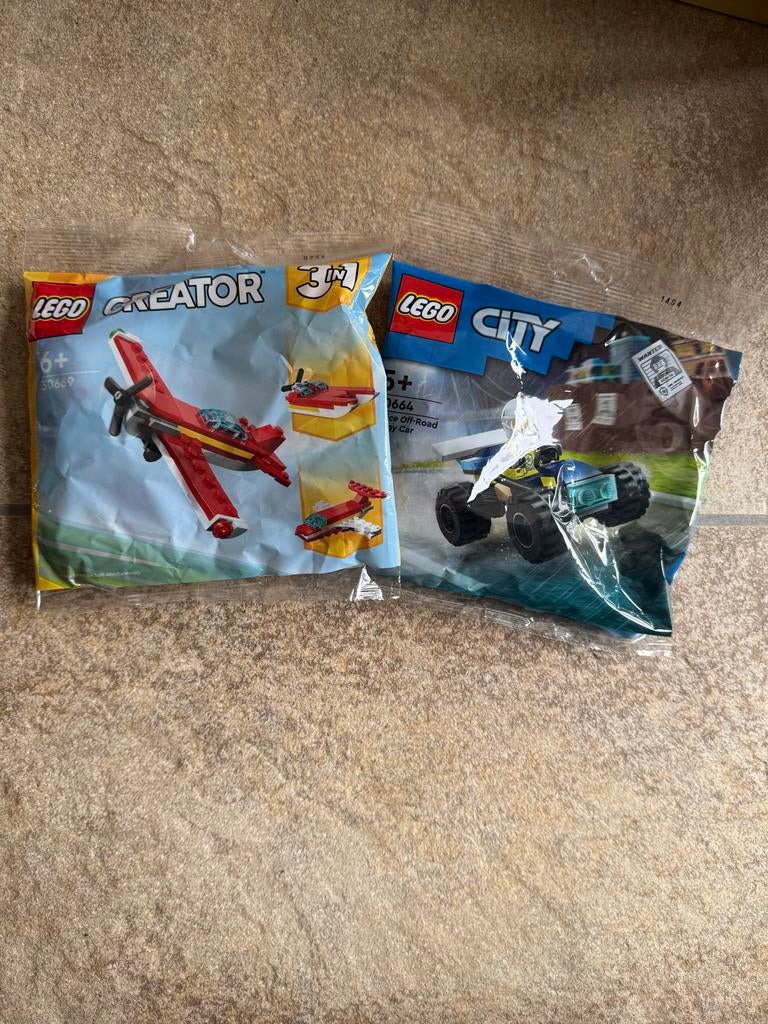 LEGO City 30664 en 30669, City, Lego, Nieuw, Ophalen of Verzenden