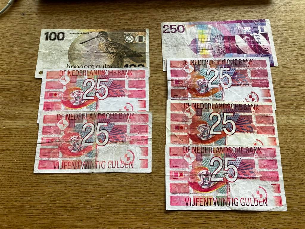 VALS GELD !! - Nederlandse guldens - 7 stuks, Postzegels en Munten, Bankbiljetten | Nederland, Verzenden