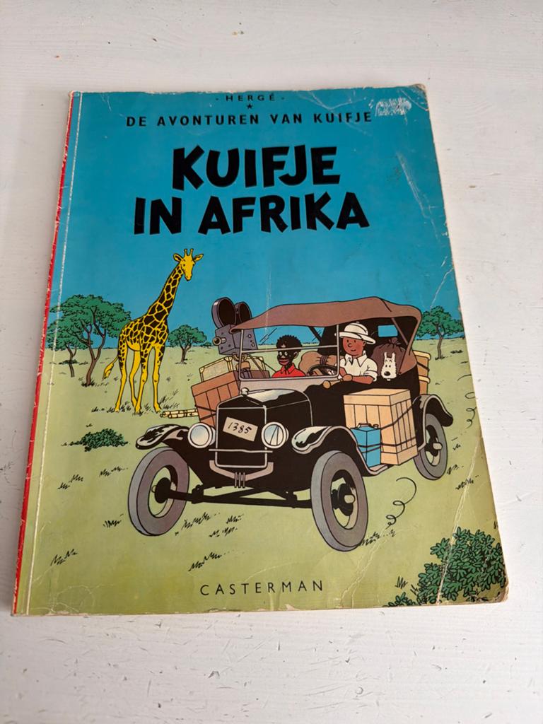Kuifje in Afrika - Eerste Druk (1947) - Zeldzaam!, Boeken, Stripboeken, Eén stripboek, Ophalen of Verzenden, Gelezen