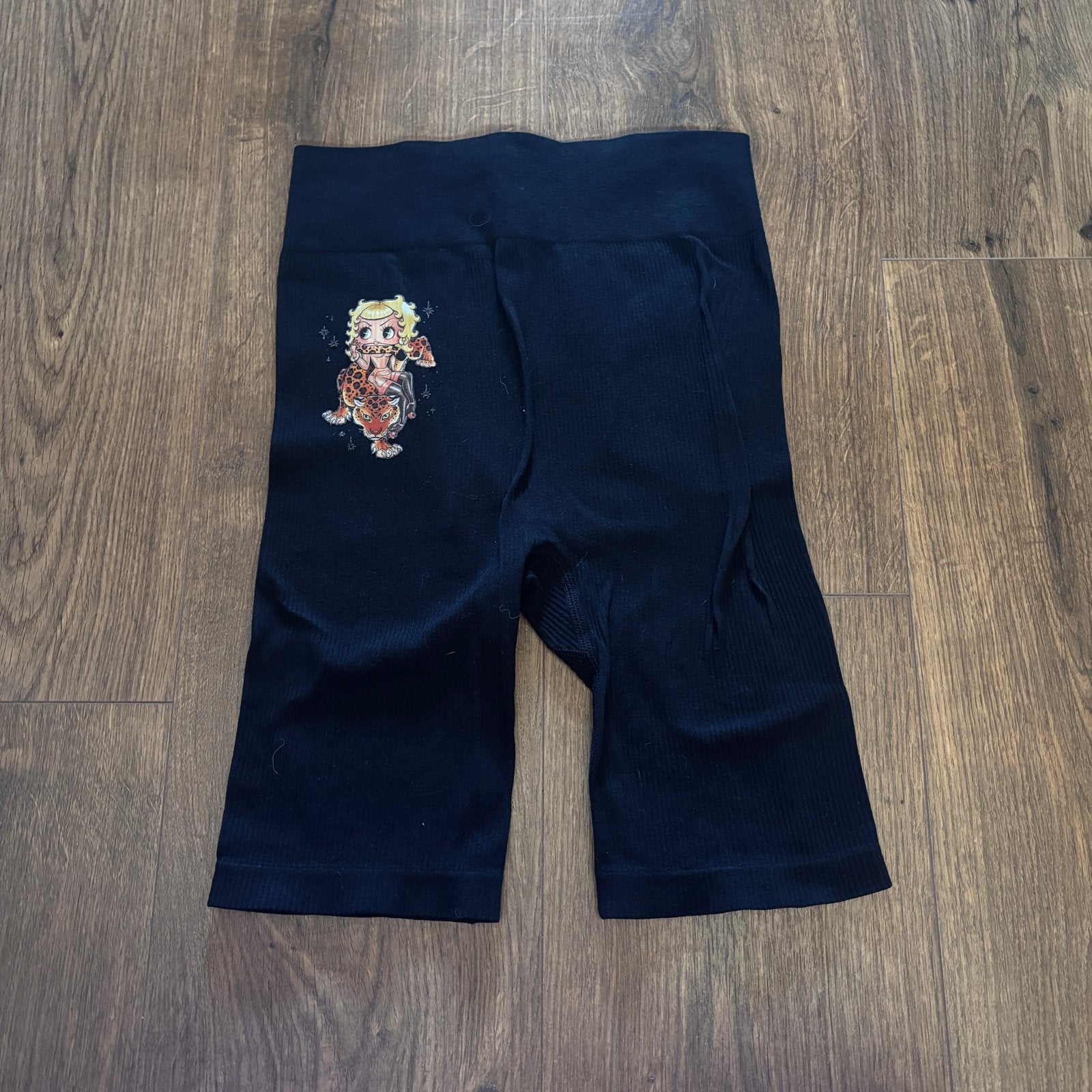 H&M Betty Boop biker short - Maat XS, Kort, Zwart, Ophalen of Verzenden, Zo goed als nieuw