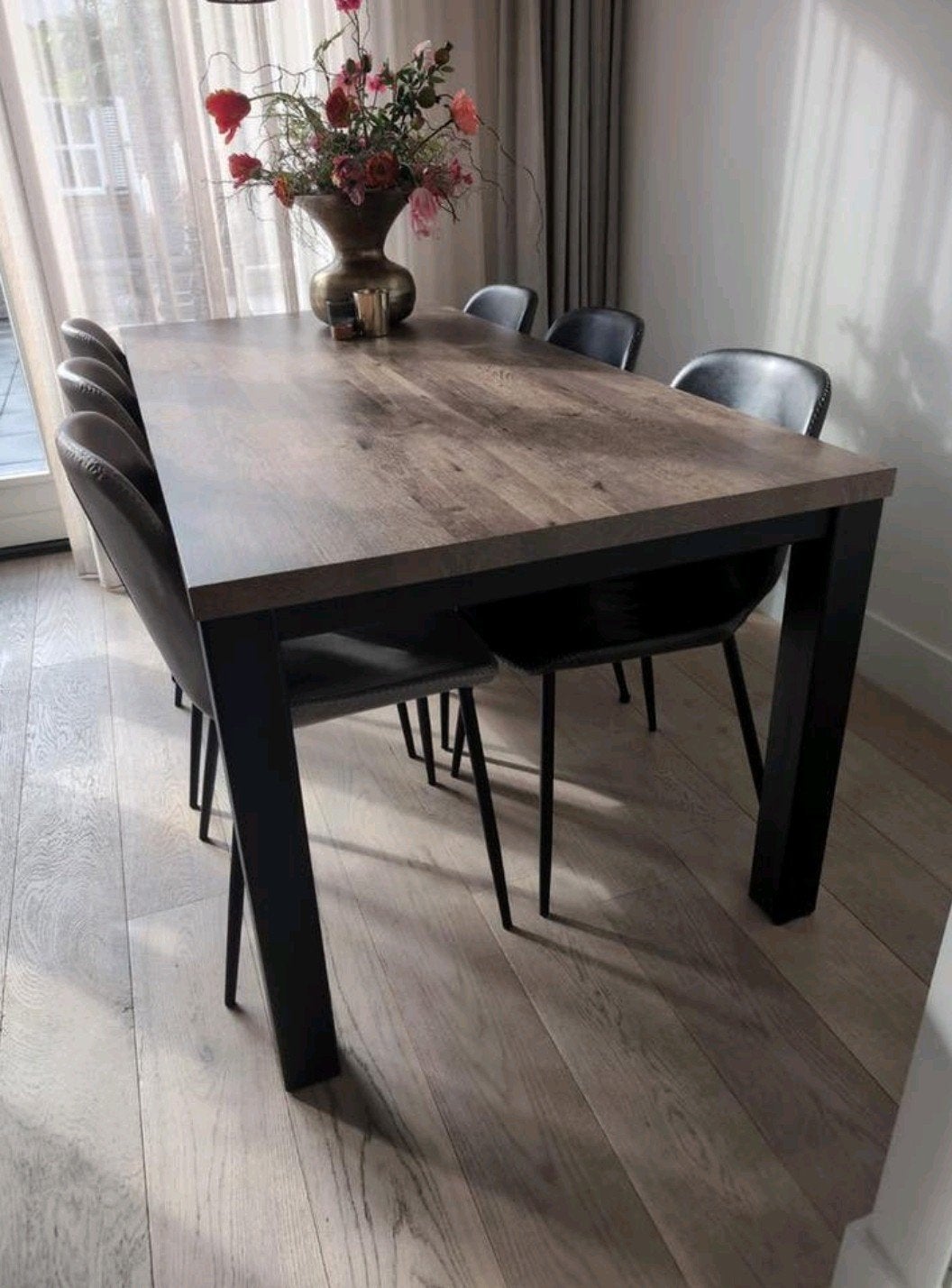 Eettafel 190x90, Ophalen, 50 tot 100 cm, Vijf personen of meer, 150 tot 200 cm