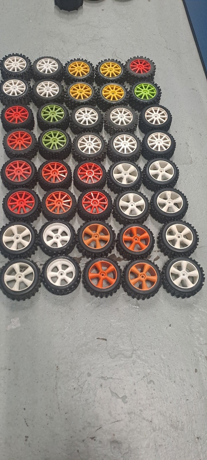 20 setje banden met velgen voor de elcon/hormann/fg, Hobby en Vrije tijd, Ophalen of Verzenden, Auto