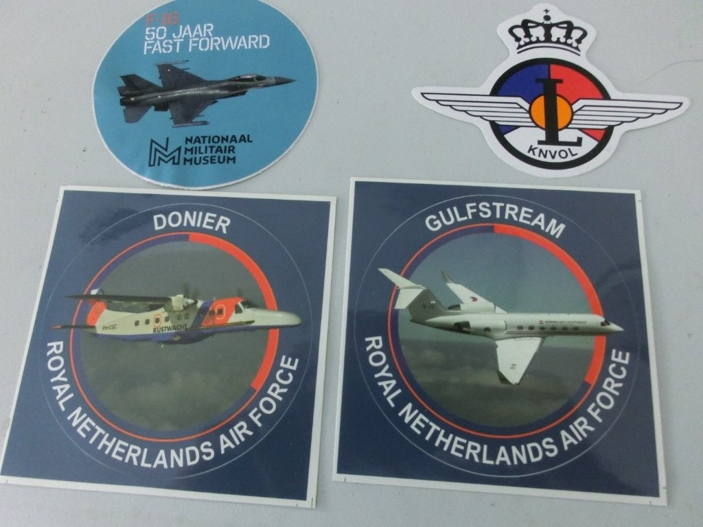 stickers KLU, Ophalen of Verzenden, Luchtmacht, Nederland, Embleem of Badge