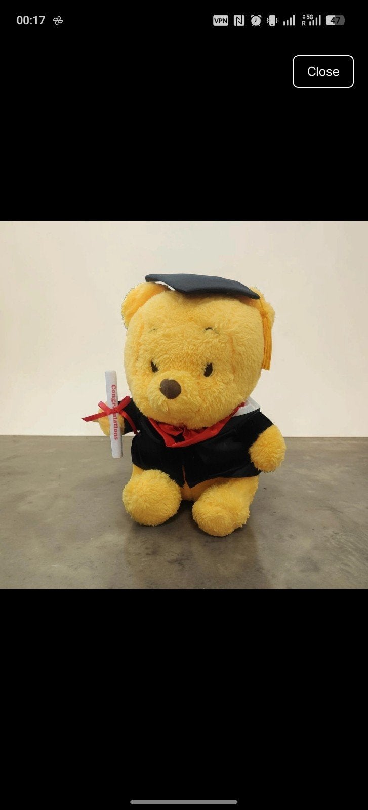 Winnie de Poeh Afstudeer Knuffel - nieuw, Kinderen en Baby's, Speelgoed | Knuffels en Pluche, Nieuw, Beer, Disney, Disney, Middelgroot (20 tot 80 cm)