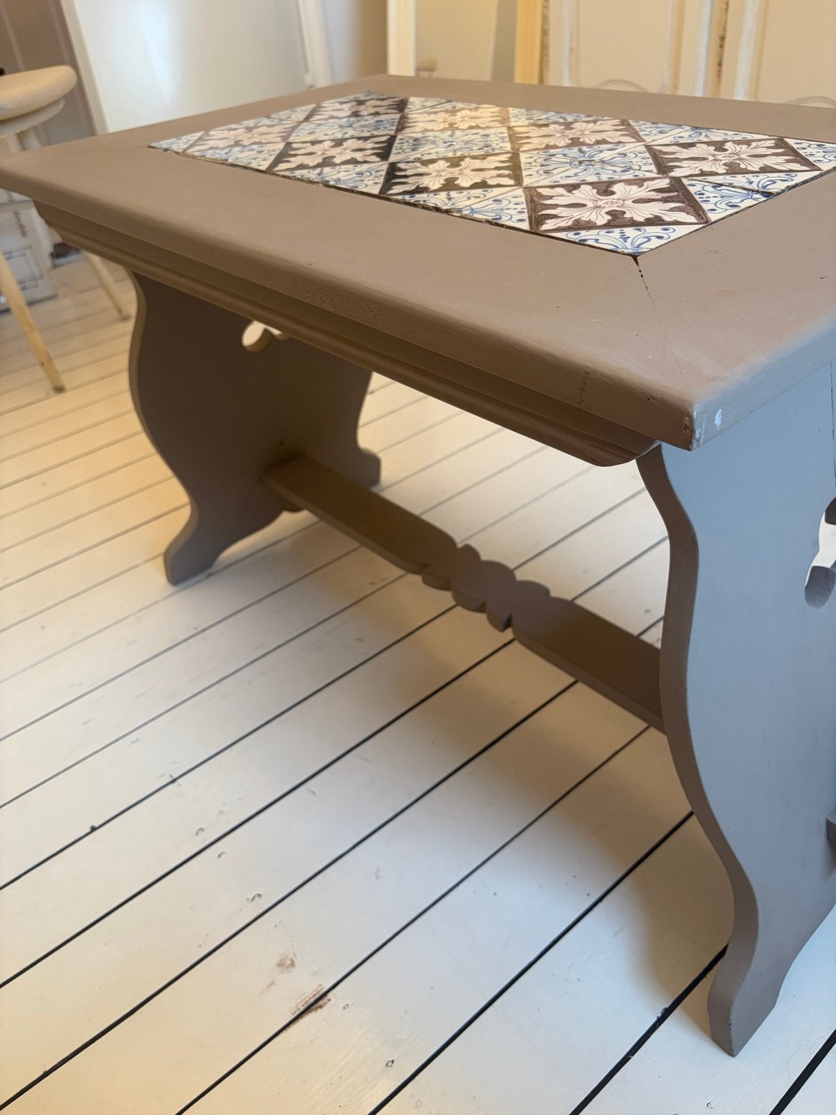 Unieke salontafel met tegels - Handgemaakt, Ophalen
