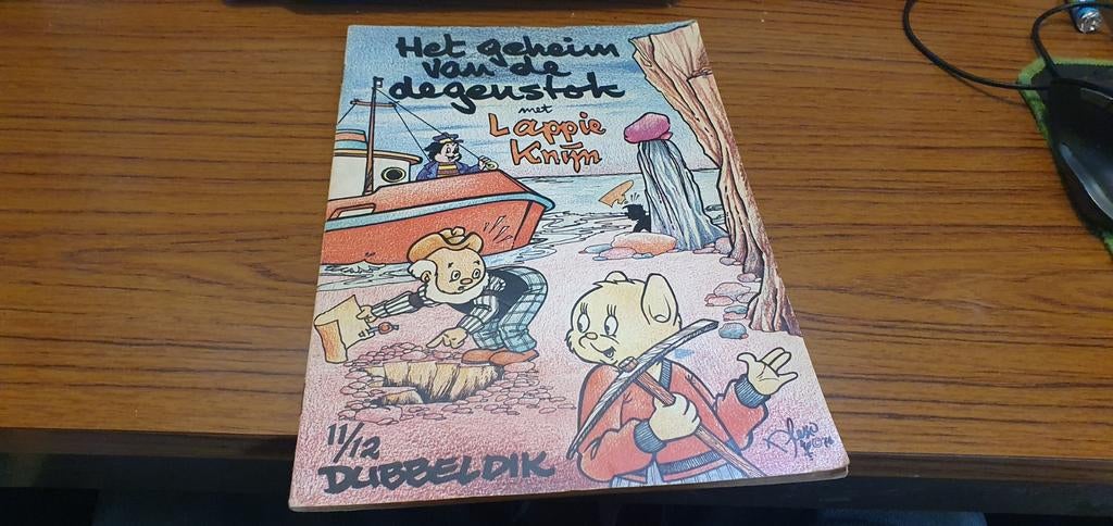 Het geheim van de degenstok met Lappie Knijn - 1976, Gelezen, Eén stripboek, Lex Overeijnder Studio Vaassen, Ophalen of Verzenden