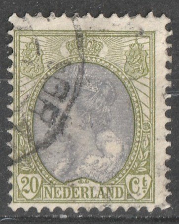 nvph 68 Koningin Wilhelmina 1910, Postzegels en Munten, Ophalen of Verzenden, Na 1940, Gestempeld