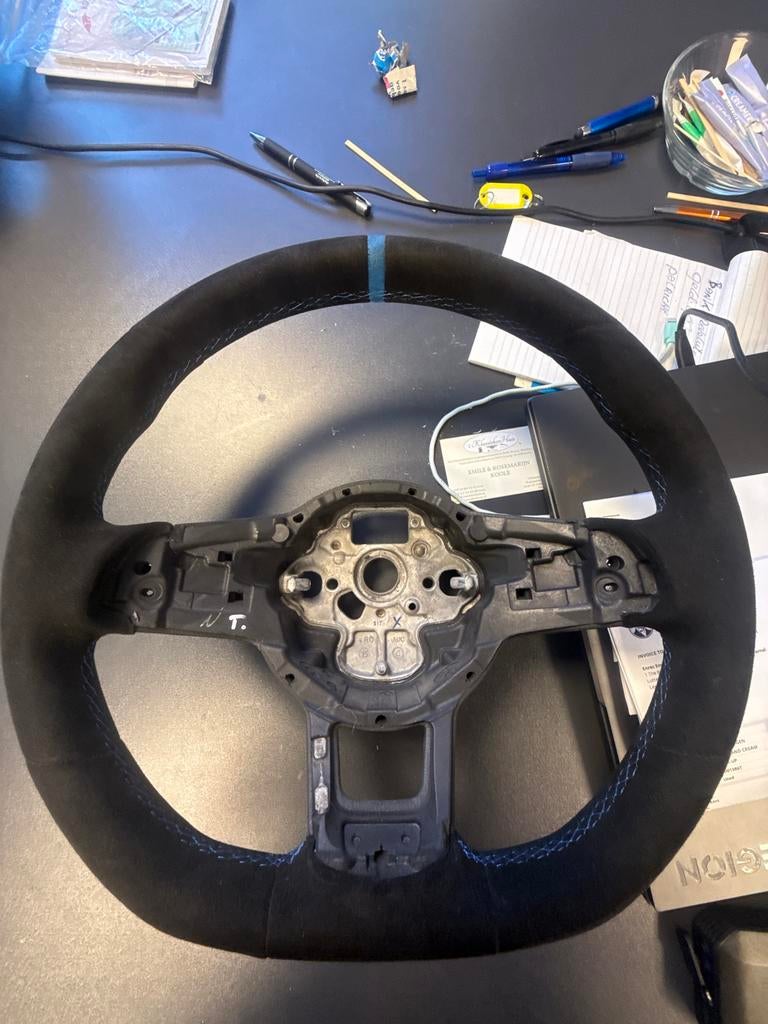 Volledig Alcantara Stuurwiel Golf 7.5 R - Licht Gebruikt, Auto-onderdelen, Besturing, Ophalen, Gebruikt, Volkswagen