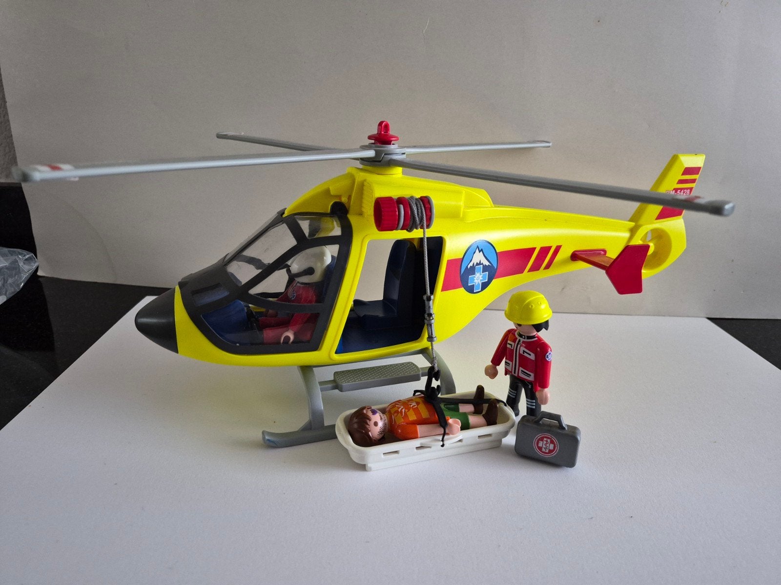 Playmobil Helikopter 5428 met reddingsactie, Kinderen en Baby's, Complete set, Voertuig, Ophalen of Verzenden, Zo goed als nieuw