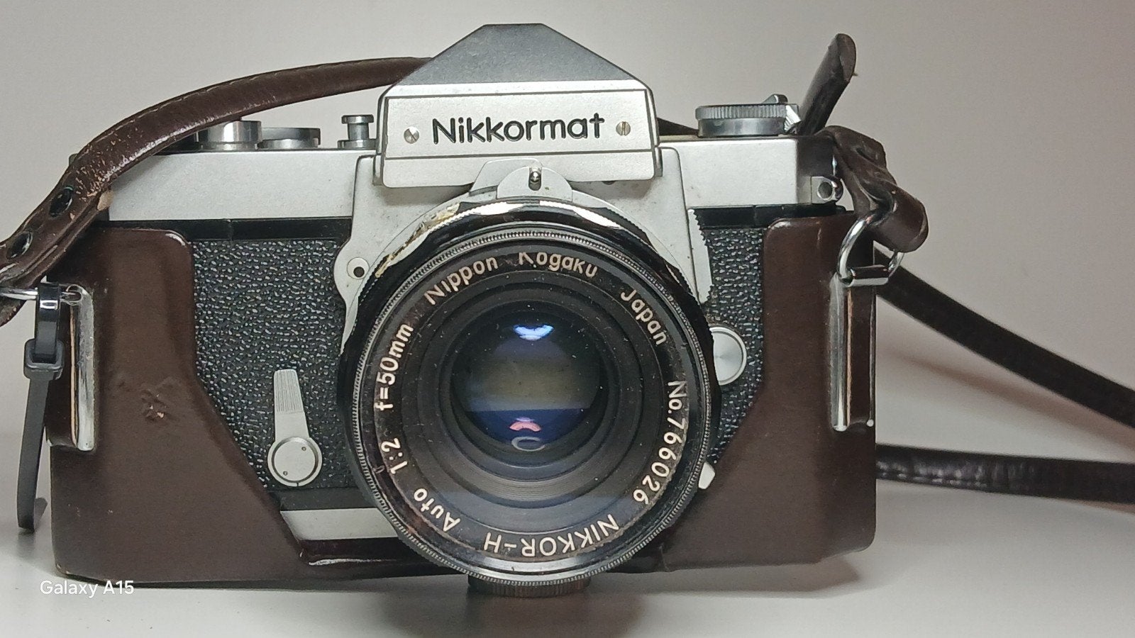 Nikkormat spiegelreflexcamera met Nikkor-H 50mm f/2 lens, Audio, Tv en Foto, Ophalen of Verzenden, Gebruikt, Spiegelreflex, Nikon