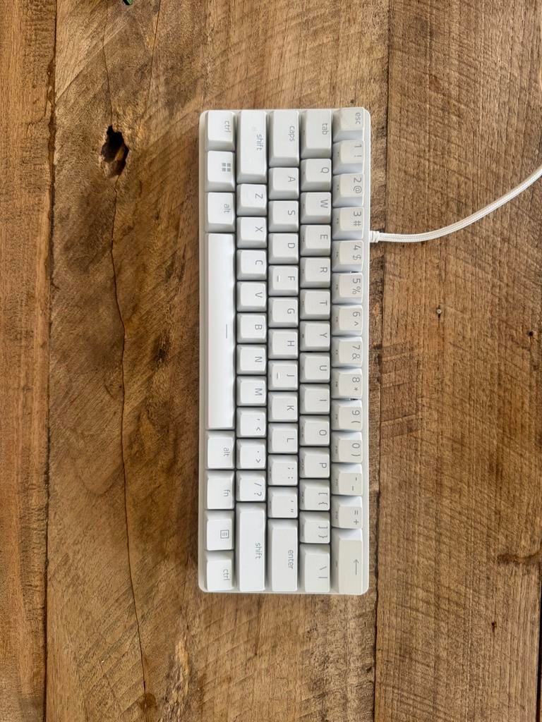 Razer Huntsman Mini - Wit, Ophalen of Verzenden, Zo goed als nieuw, Bedraad, Gaming toetsenbord
