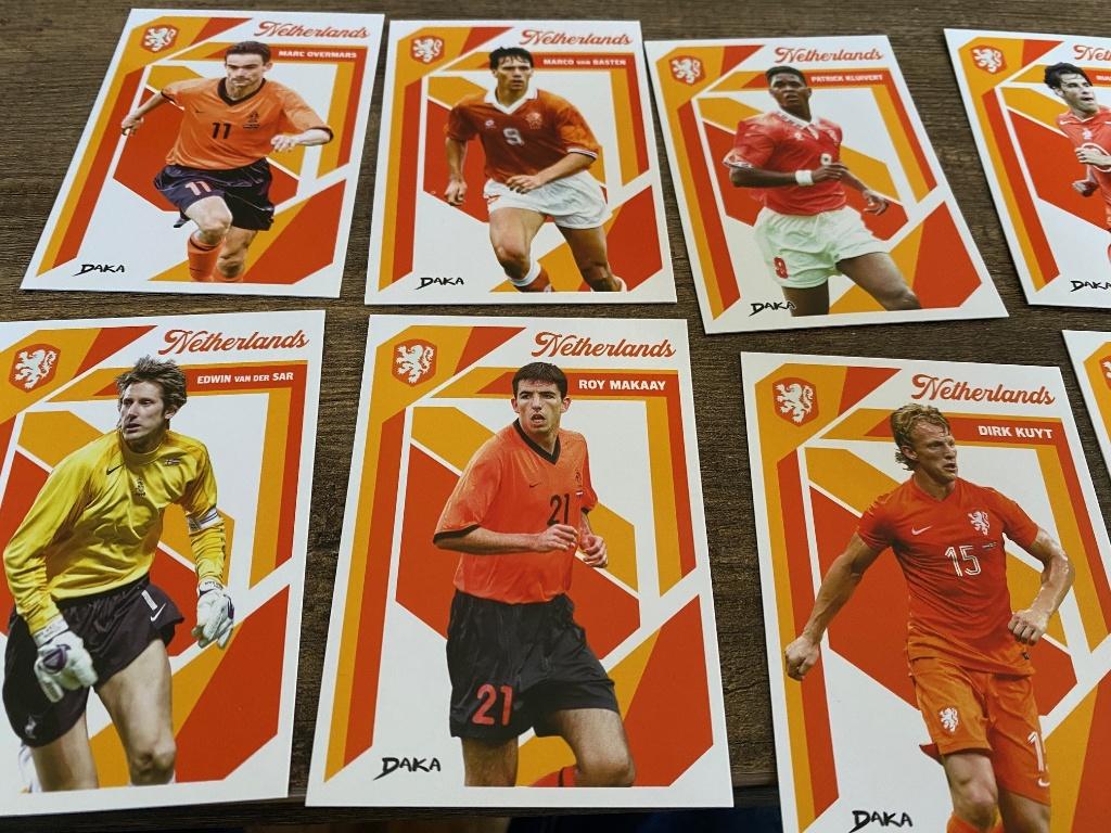te koop diverse voetbalkaarten DAKA Nederlands Elftal, Verzamelen, Ophalen of Verzenden, Nieuw, Overige binnenlandse clubs, Spelerskaart
