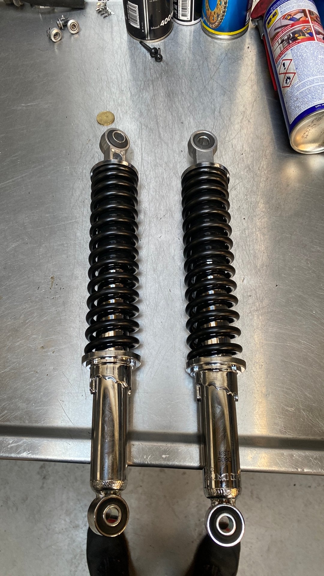 Honda mt5/8 schokbrekers, Fietsen en Brommers, Brommeronderdelen | Kreidler, Ophalen, Zo goed als nieuw