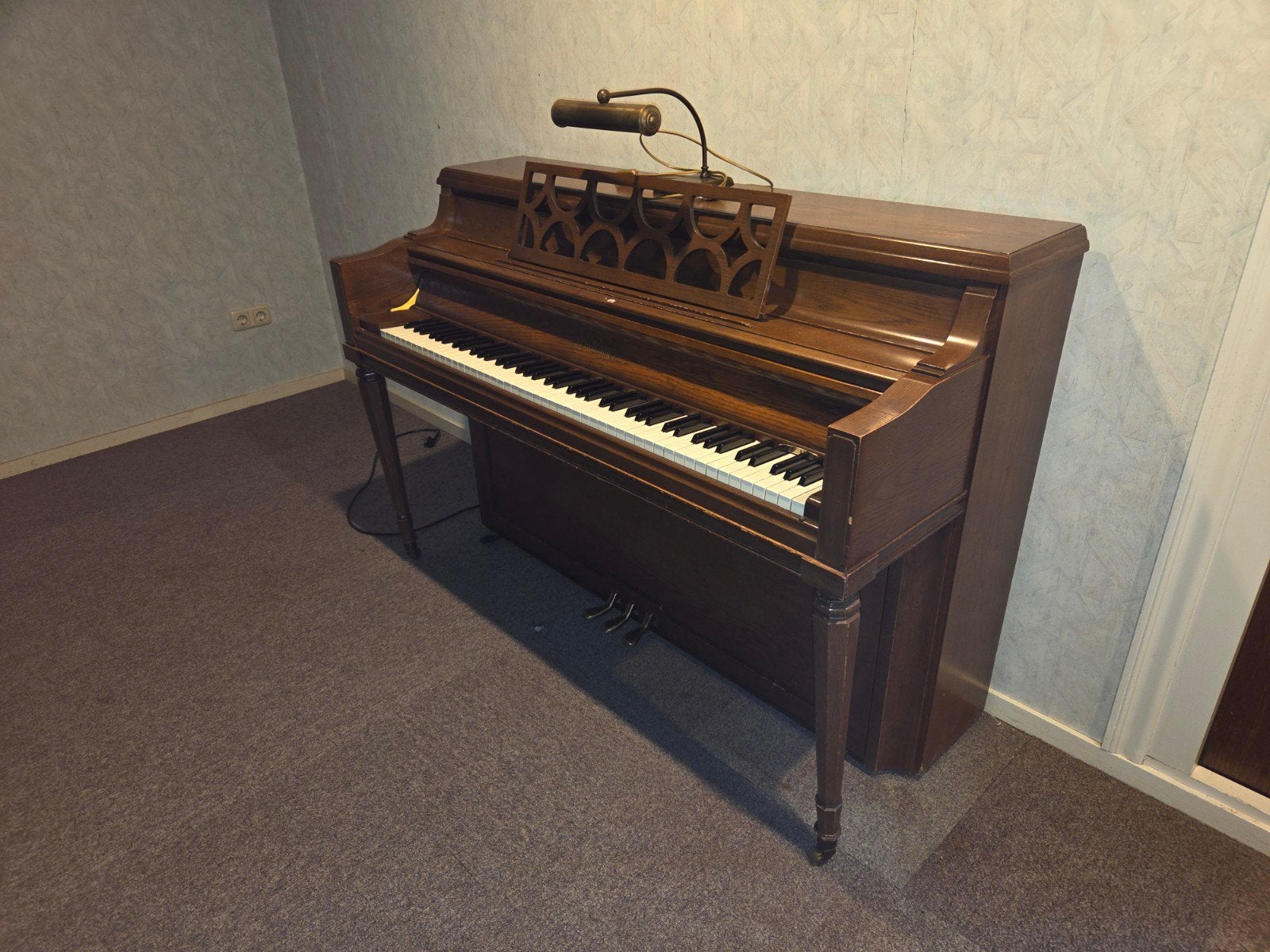 Antieke piano - Goede staat, kan zeker gestemd, Muziek en Instrumenten, Ophalen, Gebruikt, Bruin, Piano