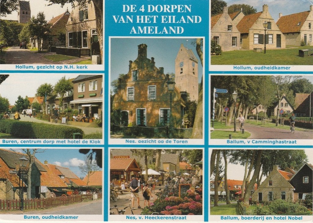 AMELAND Hollum Buren Nes Ballum, Verzenden, 1980 tot heden, Gelopen, Waddeneilanden