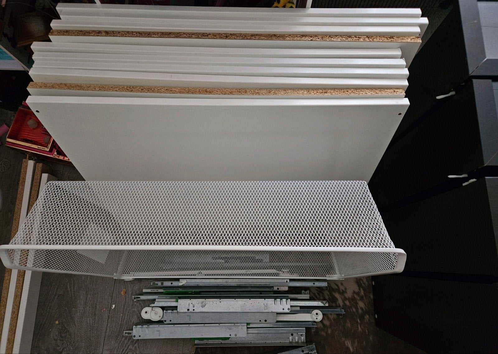 10 Ikea Komplement planken + 1 draadmand 75cm voor PAX kast, Ophalen, Zo goed als nieuw, 50 tot 100 cm
