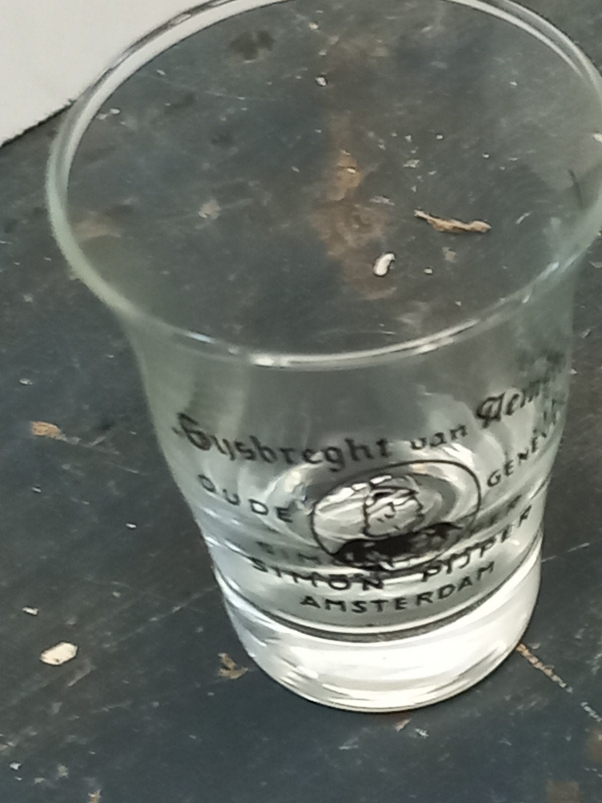 Foto 4 van Vintage Simon Rynbende Jenever Glas - Gijsbreght van Aemstel