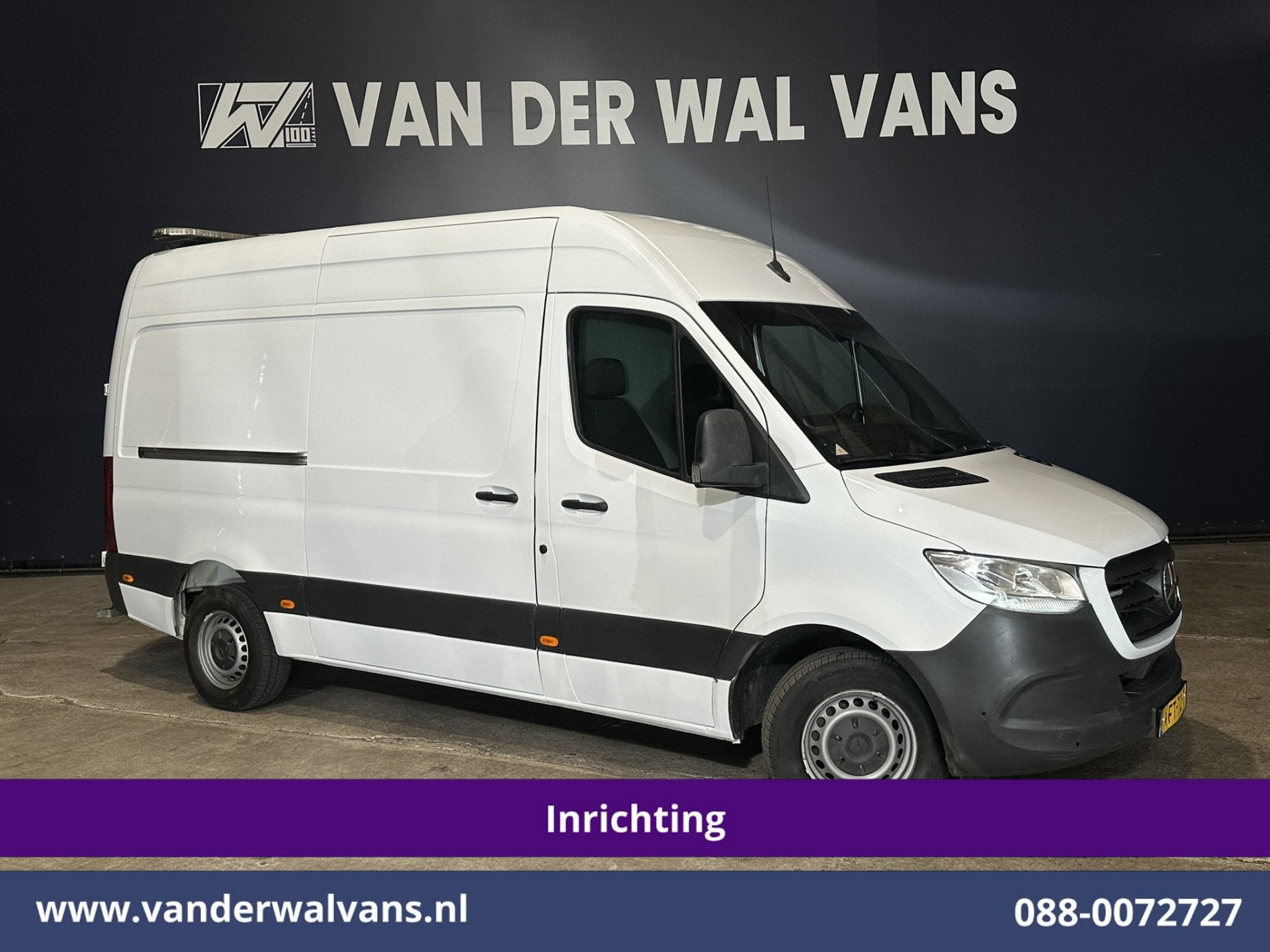 Mercedes-Benz Sprinter 316 CDI 164pk 3500kg trekhaak L2H2 In, Auto's, Bestelauto's, Gebruikt, 4 cilinders, 2108 kg, Wit