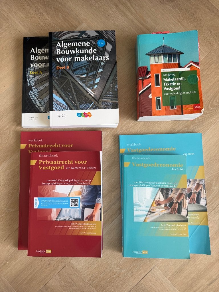 Studieboeken basisopleiding Vastgoed, Ophalen of Verzenden, Beta, Zo goed als nieuw, HBO