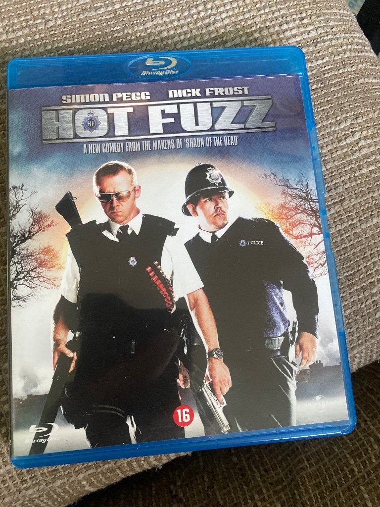 Hot Fuzz Blu-ray - Actiekomedie van Simon Pegg & Nick Frost, Vanaf 16 jaar, Film, Nederlands, Ophalen of Verzenden