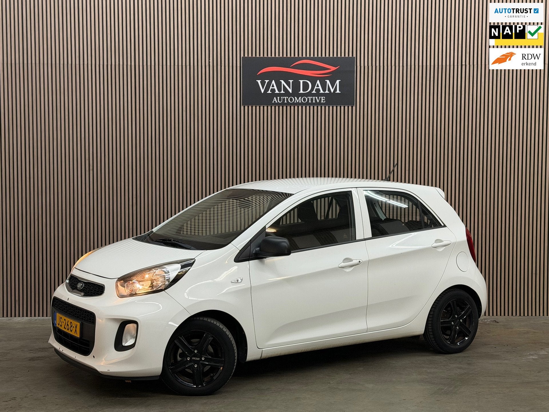 Kia Picanto 1.0 CVVT EconomyPlusLine 2016 NAP NAVI AIRCO BLU, Voorwielaandrijving, Stof, Gebruikt, Origineel Nederlands