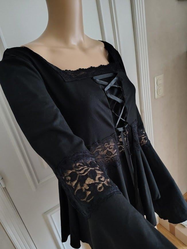 nieuwe gothic blouse romwe, Romwe, Verzenden, Zwart, Maat 46/48 (XL) of groter