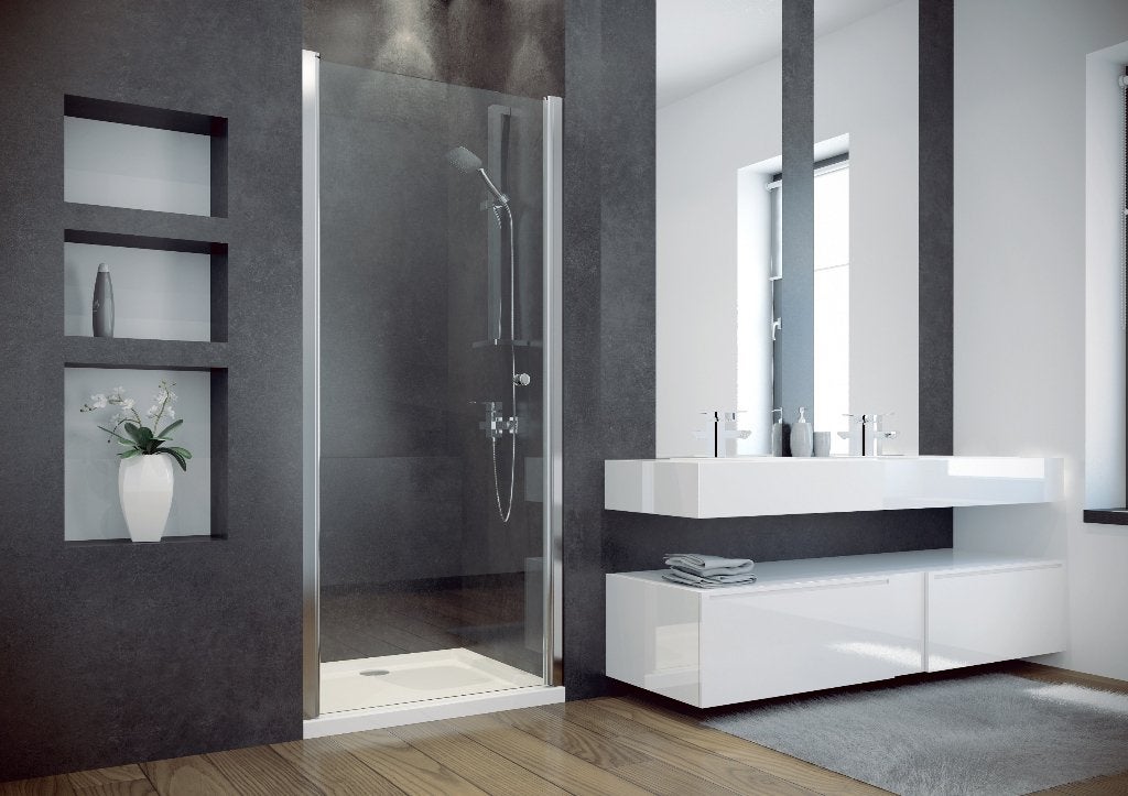 DOUCHEDEUR 80x195 cm 6mm glas magazijnopruiming, Ophalen, Nieuw
