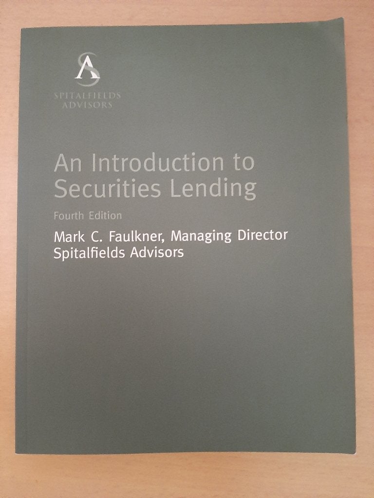 Securities Lending by Spitalfields Advisors. koopje 4 euro, Ophalen, Zo goed als nieuw, Geld en Beleggen, Spitalfields Advisors
