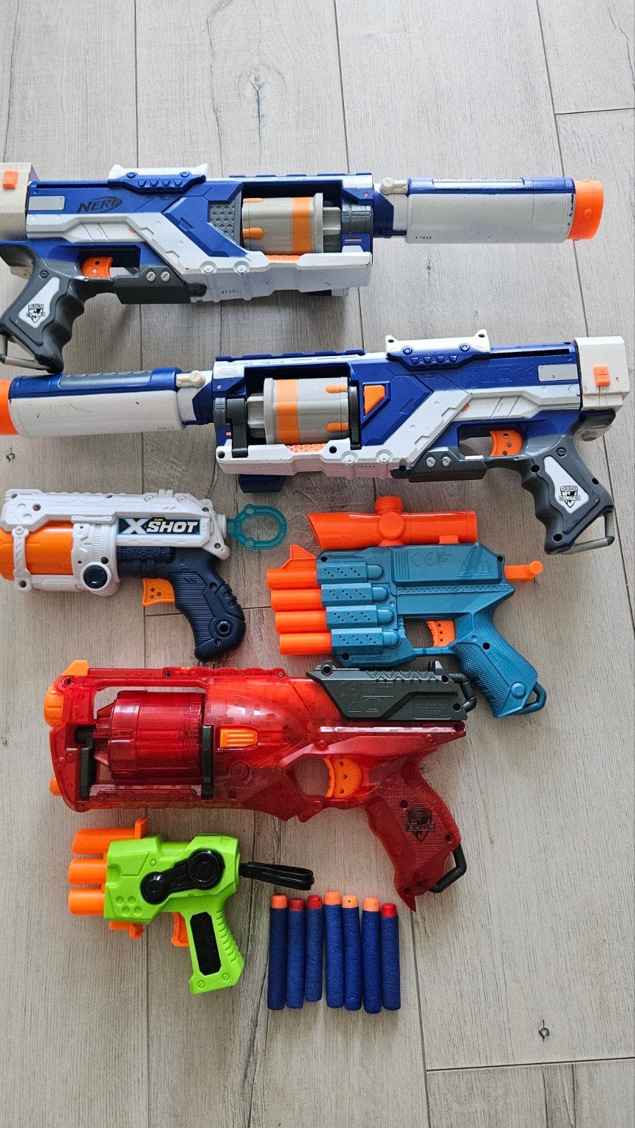 Nerf en X-Shot Blaster Set met Darts, Ophalen of Verzenden, Gebruikt, Jongen of Meisje
