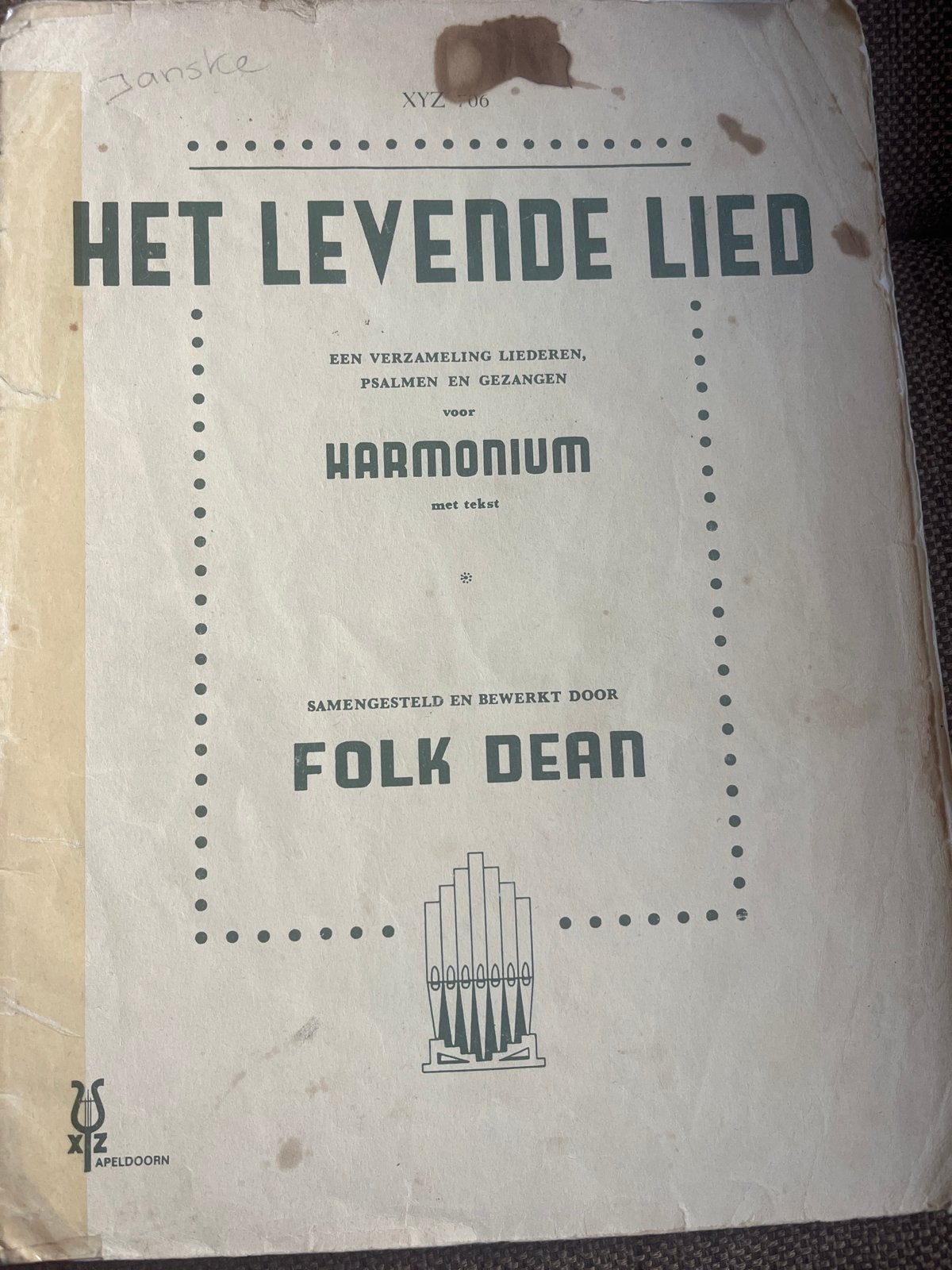 Het Levende Lied - Harmonium met tekst - Folk Dean, Muziek en Instrumenten, Gebruikt, Overige soorten, Religie en Gospel, Ophalen