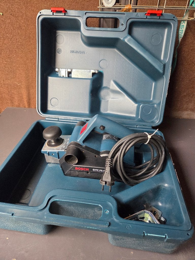 Elektrische schaaftafel Bosch GHO 36-82C, Ophalen of Verzenden, Zo goed als nieuw, Elektrisch