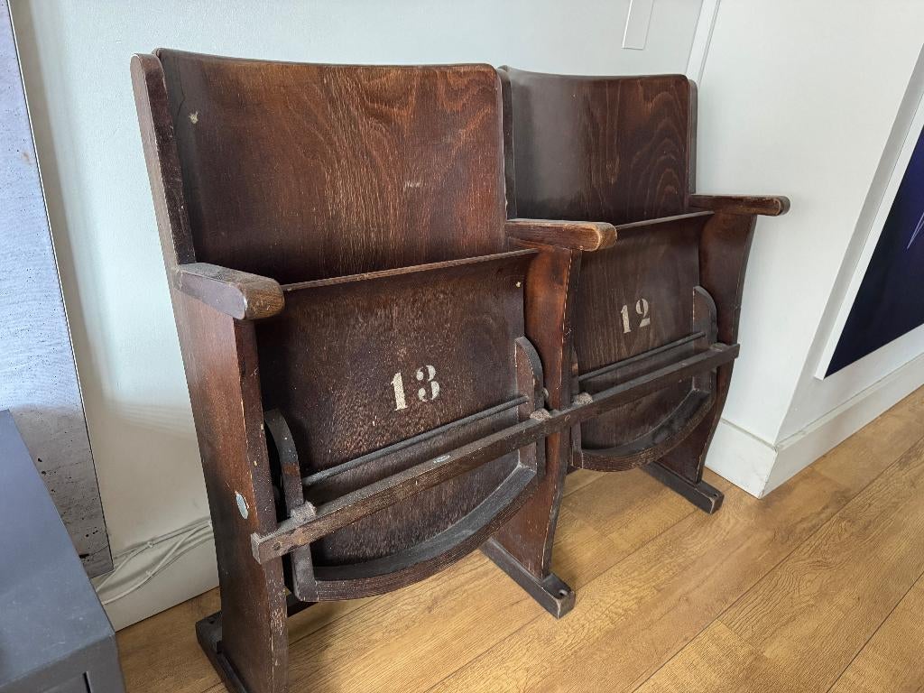 Thonet vintage bioscoopbankje - theaterstoelen, Ophalen