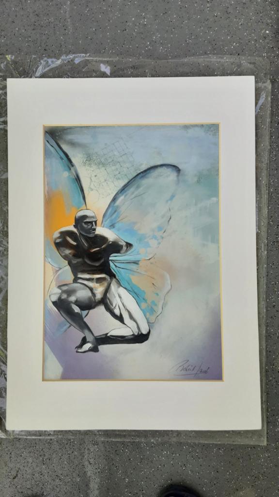 Icarus, geschilderd door Robèrt de Graaf, Antiek en Kunst, Ophalen