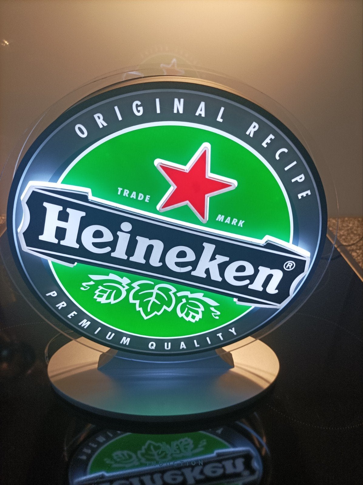 Heineken Lichtbak - Origineel Recept - Ø 26 cm, Verzamelen, Merken en Reclamevoorwerpen, Ophalen of Verzenden, Zo goed als nieuw