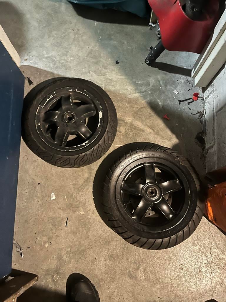 Piaggio Zip 2000 Velgen Set - Voor en Achterwiel, Ophalen of Verzenden, Gebruikt, Overige typen, Piaggio