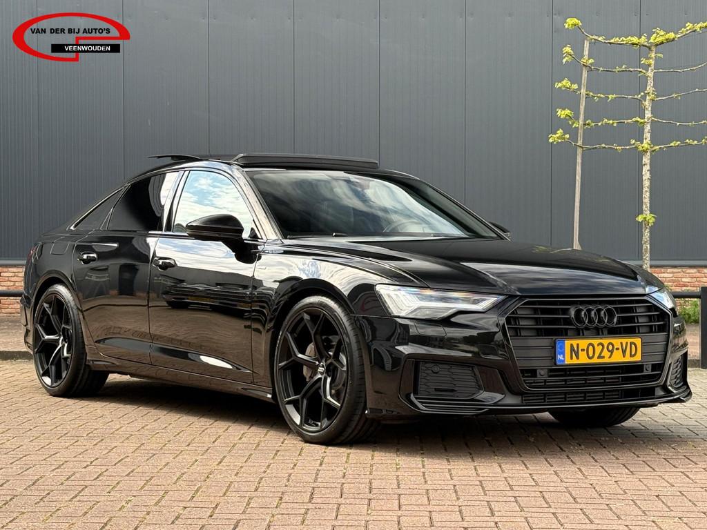 Audi A6 Limousine 40 TFSI S edition / Black pack / NL-auto, 4 cilinders, Leder en Stof, Zwart, Bedrijf