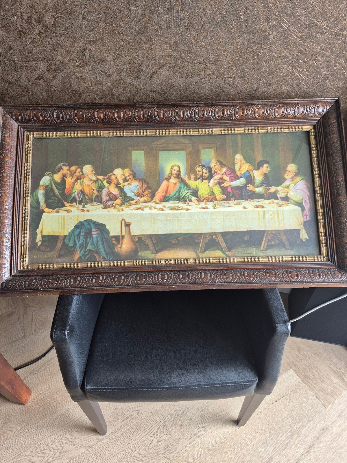 Het Laatste Avondmaal - Ingelijste reproductie, Ophalen of Verzenden