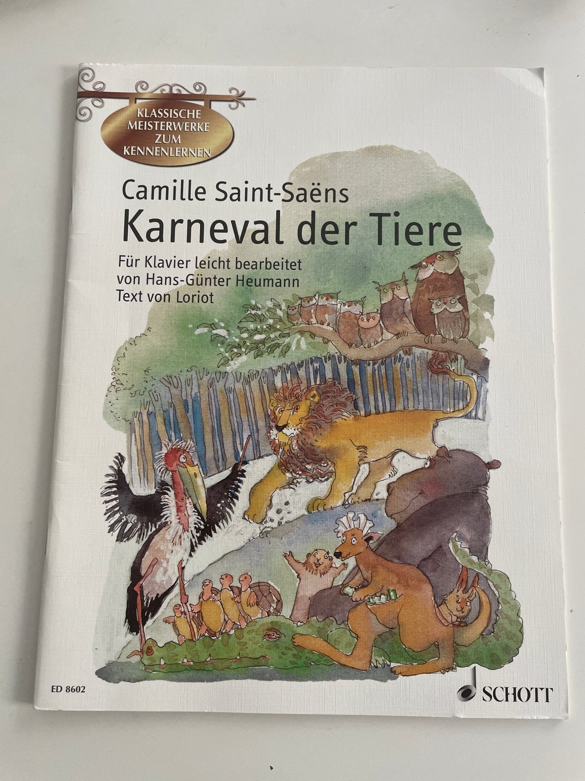 Camille Saint-Saëns: Carnaval der Tiere - Piano, Klassiek, Ophalen of Verzenden, Zo goed als nieuw, Artiest of Componist