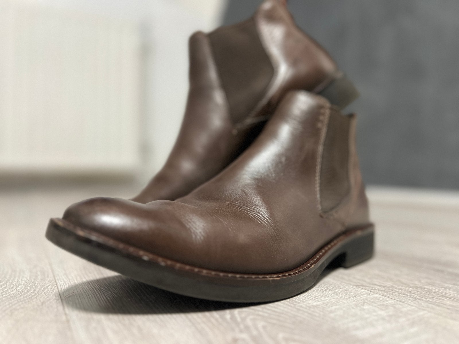 ECCO Heren Chelsea Boots EU 44 - Bruin Leer, Ophalen of Verzenden, Zo goed als nieuw, Bruin, Boots