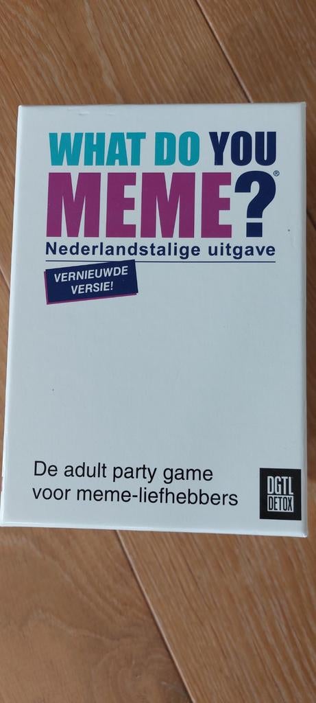 What Do You Meme? Nederlandstalige Uitgave, Vijf spelers of meer, Ophalen of Verzenden, Zo goed als nieuw, DGTL DETOX