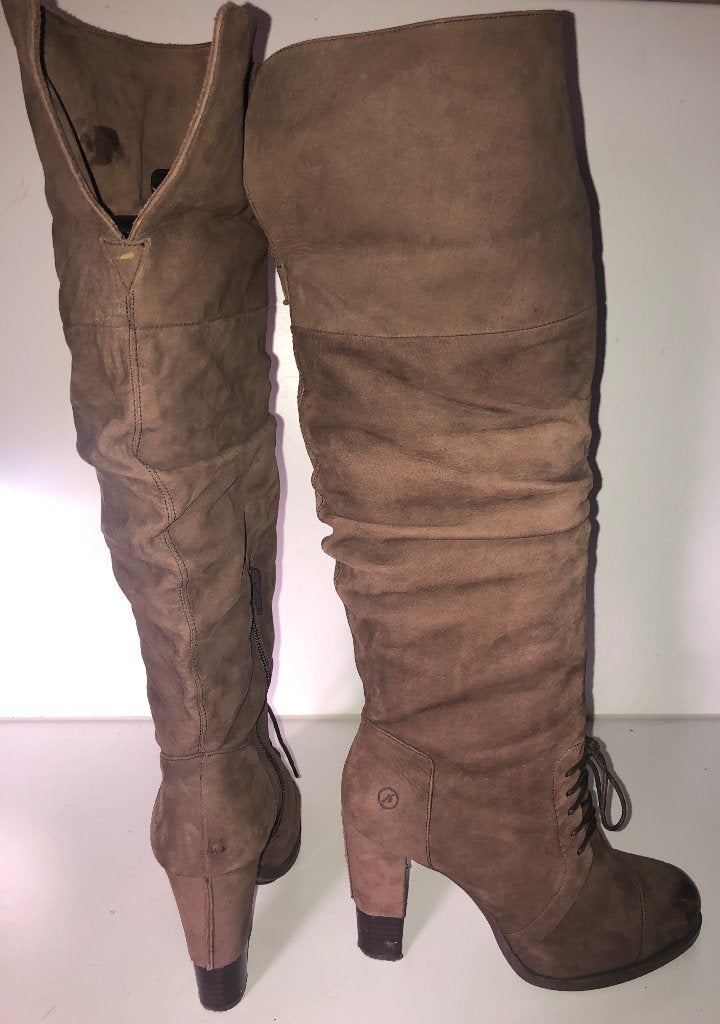 Bronx geheel leren bruine hoge schacht laarzen mt 40, Kleding | Dames, Hoge laarzen, Bronx, Bruin, Ophalen of Verzenden