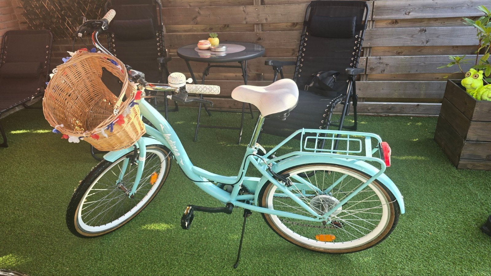 Indiana Moena 24 inch meisjesfiets - turquoise kleur, Ophalen, Gebruikt, 24 inch, Versnellingen