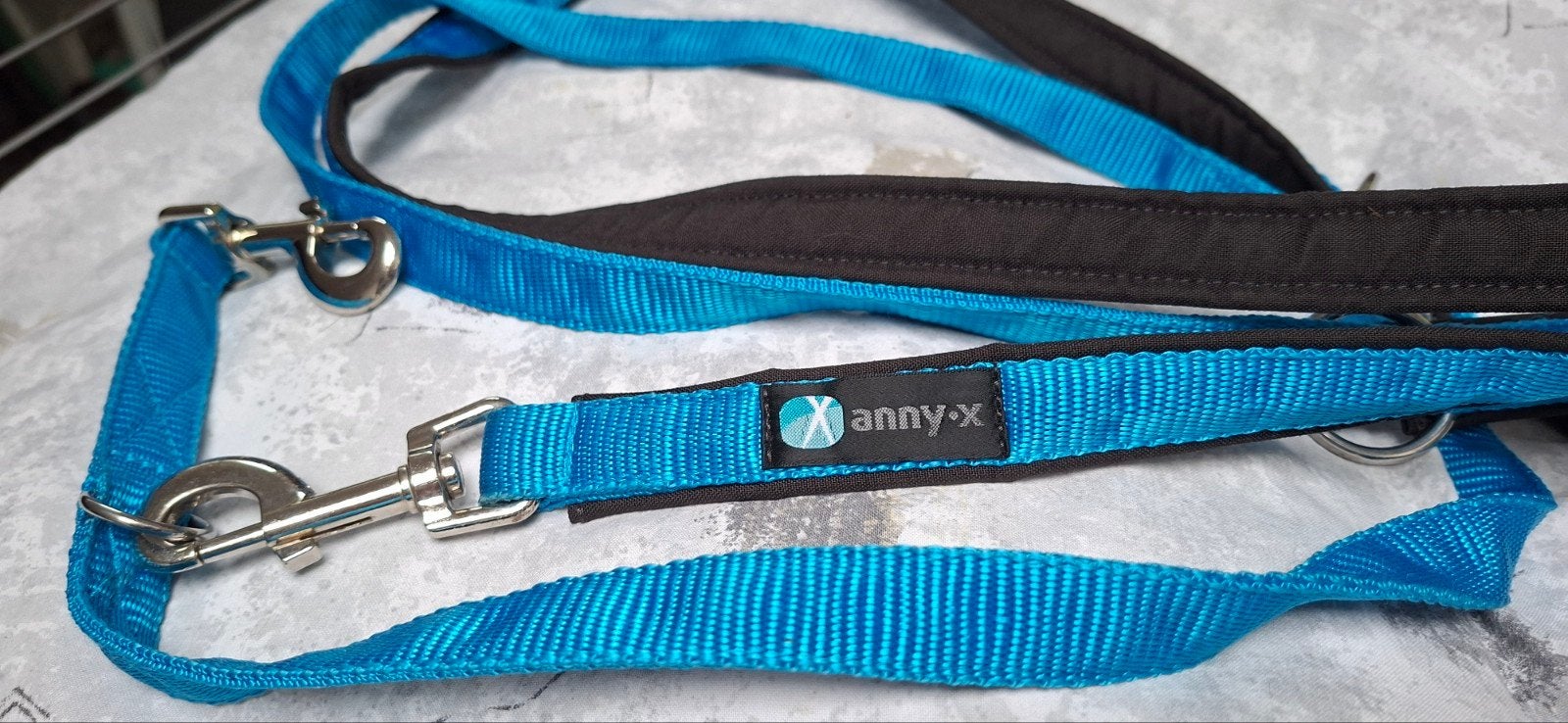AnnyX verstelbare riem,  blauw, 3m lang en 2,5cm breed, Dieren en Toebehoren, Ophalen of Verzenden, Zo goed als nieuw