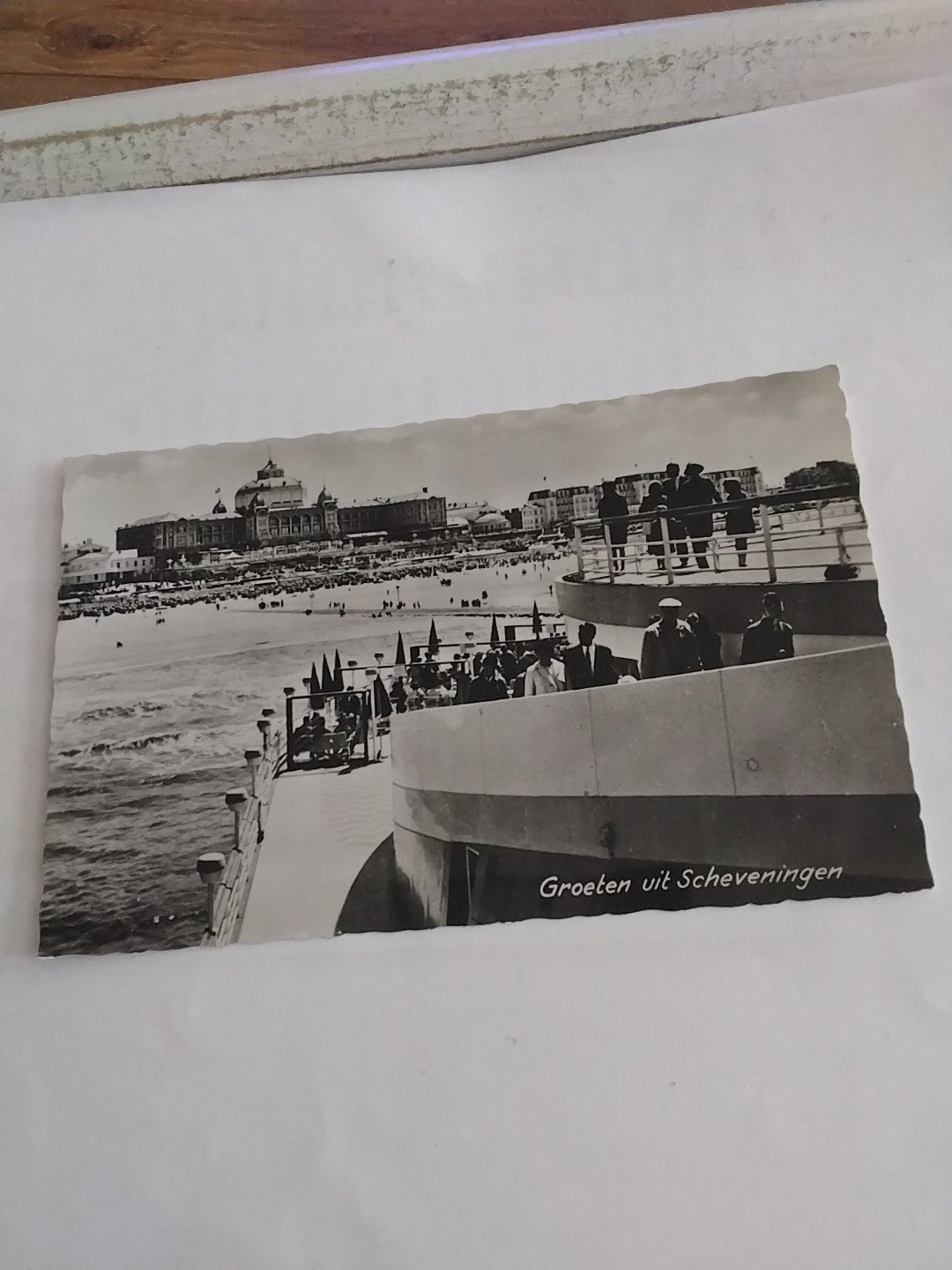 Oude Ansichtkaart Scheveningen - Groeten uit Scheveningen, Verzamelen, Ansichtkaarten | Nederland, Ophalen of Verzenden, Voor 1920