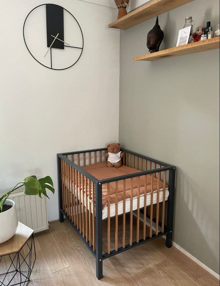 Quax Box Nordic - 93x73 cm - Moonshadow Naturel, Ophalen, Gebruikt, Rechthoekig, Wieltjes