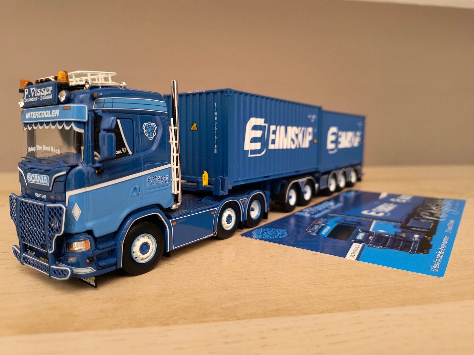 Tekno Scania Peter Visser, Ophalen of Verzenden, Zo goed als nieuw, Bus of Vrachtwagen, Tekno