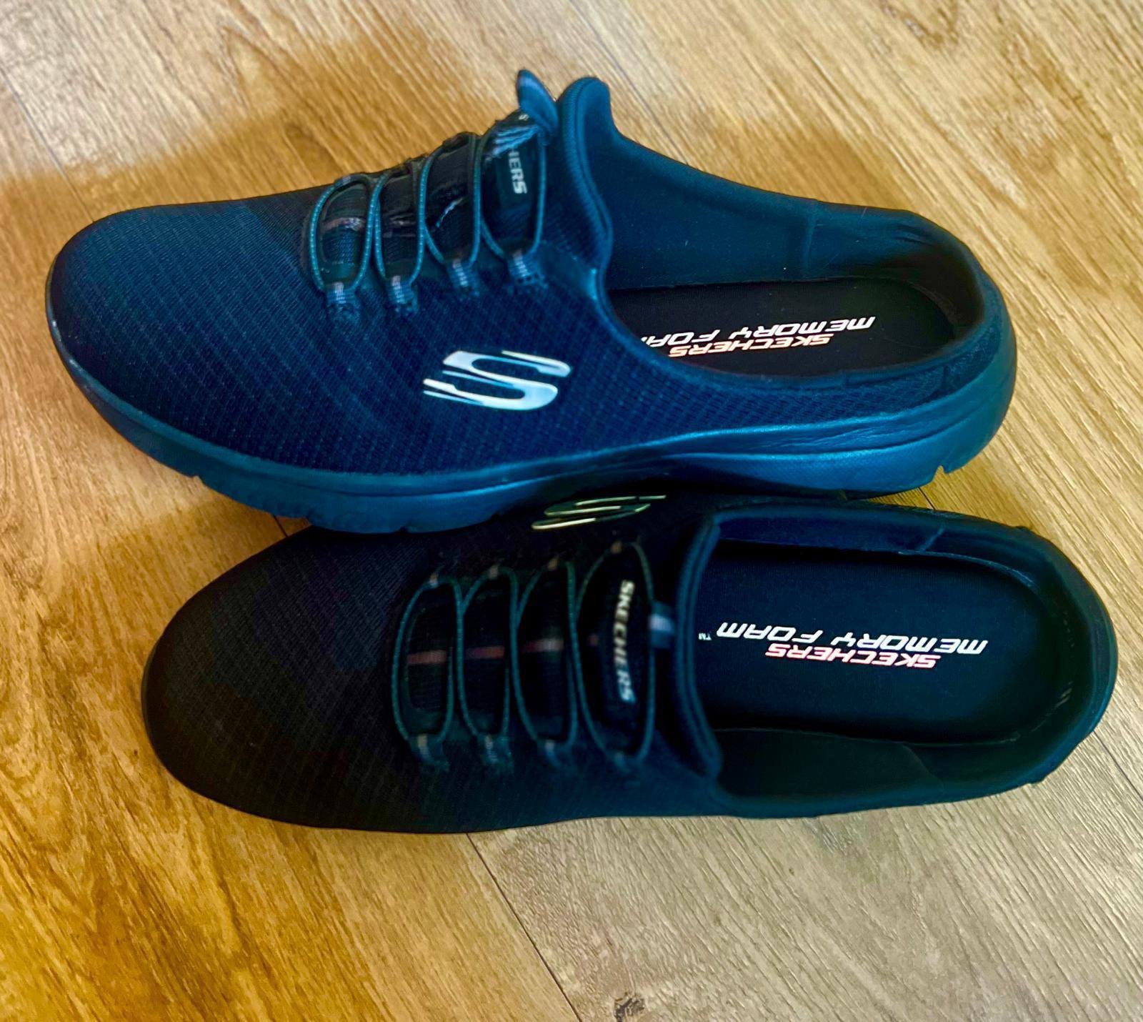 Skechers Memory Foam Zwarte Sport damesschoenen maat 41, Kleding | Dames, Schoenen, Zwart, Zo goed als nieuw, Wandelschoenen, Ophalen of Verzenden