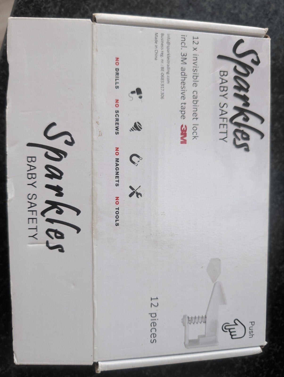 Sparkles Baby Safety onzichtbare kastsloten (12 stuks), Ophalen of Verzenden, Zo goed als nieuw