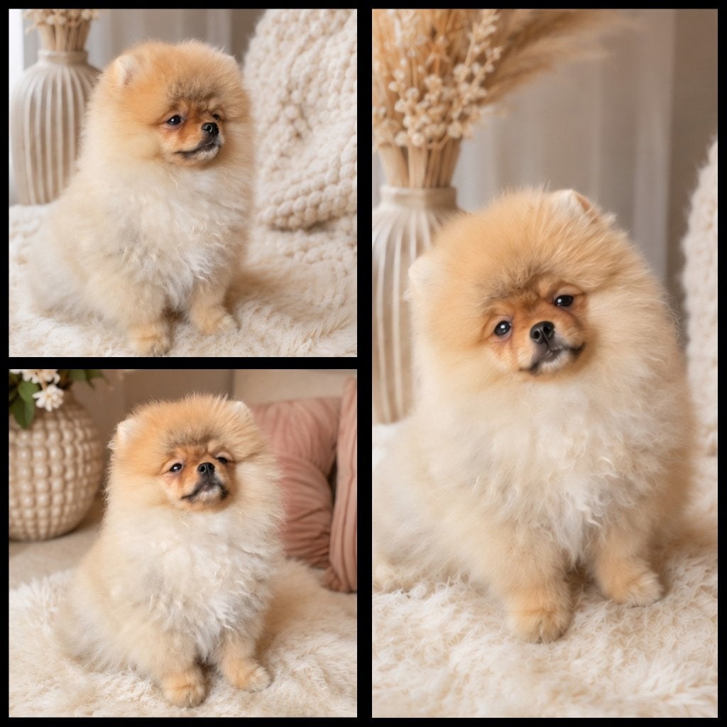 Mini Bearface Pomeriaan/Pomeranian Teefje Aanwezig in NL, Dieren en Toebehoren, Keeshond, 15 weken tot 1 jaar, Buitenland, Teef